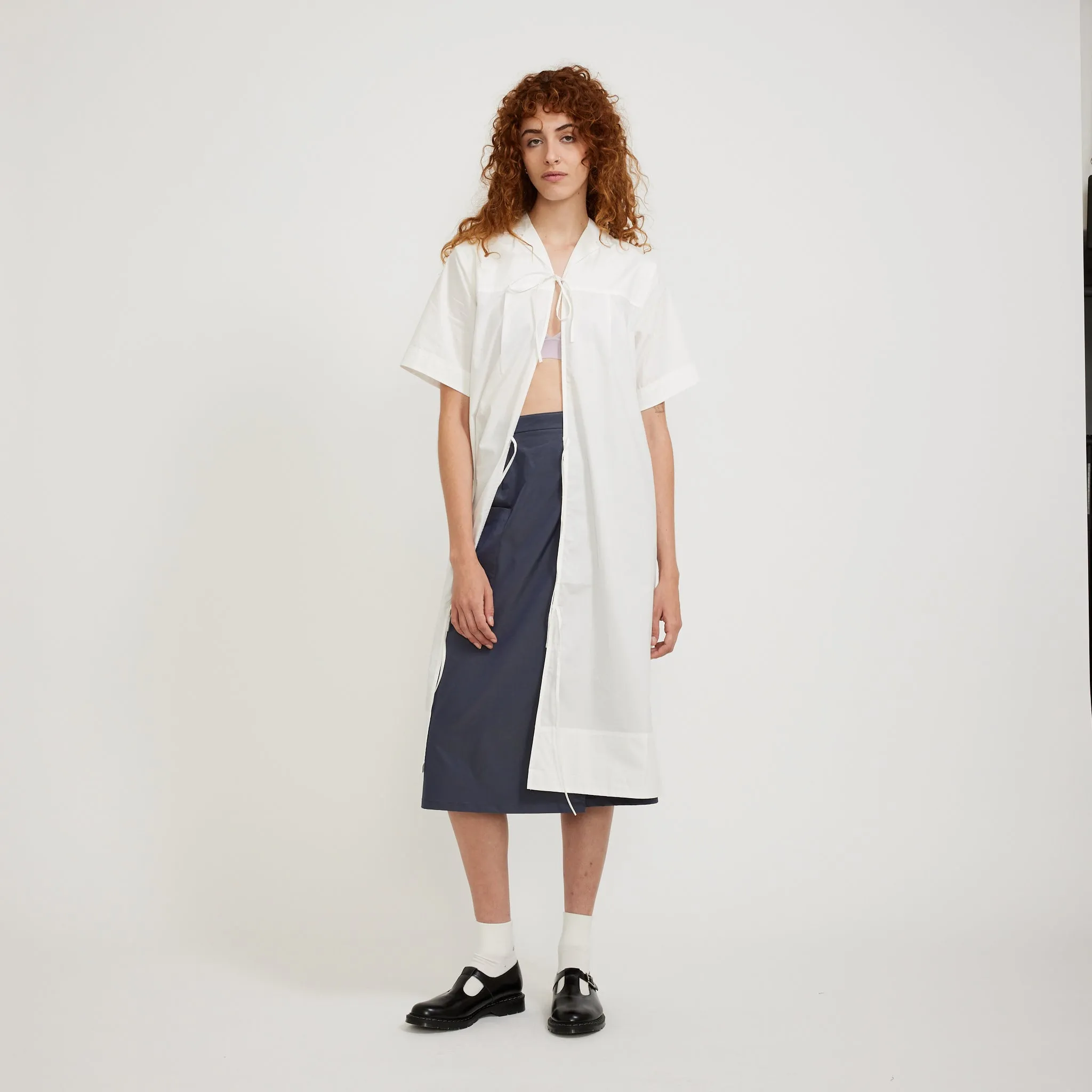 Signature-Style Trip Dress Ecru