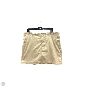 Fashion Week Ready Skort By Eddie Bauer In Cream, Size: 14