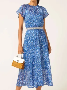 SACHA DRAKE RENEE MIDI DRESS Neutral Flow