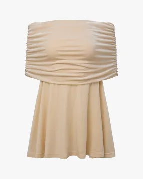 Subtle Comfort Off Shoulder Mini Dress