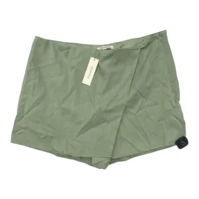 Skort By Francesca??S In Green, Size:Xl Relaxed Vibe