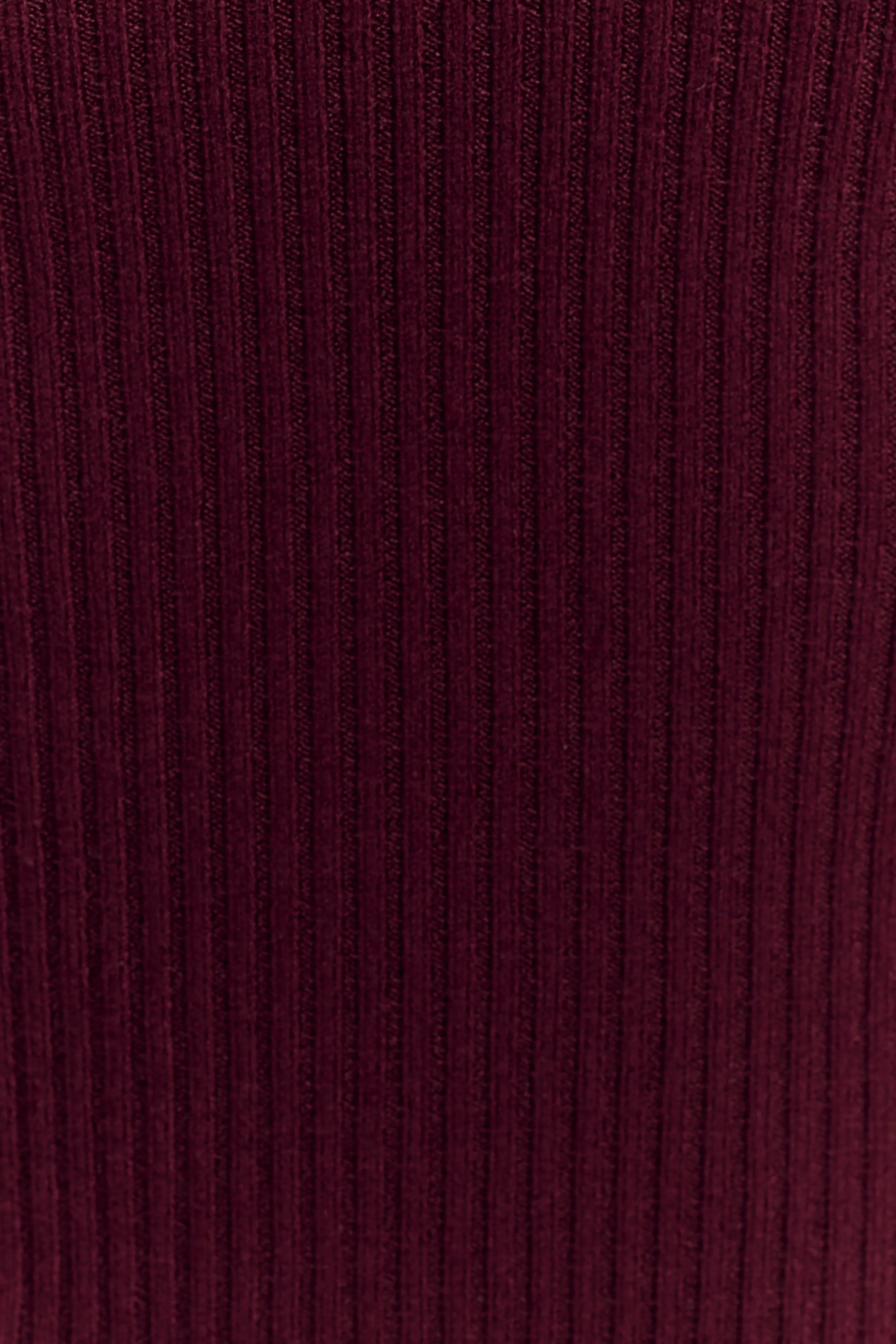 Natalya Ribbed Knit Cami Top - Merlot RelaxedNeckline MinimalistCut
