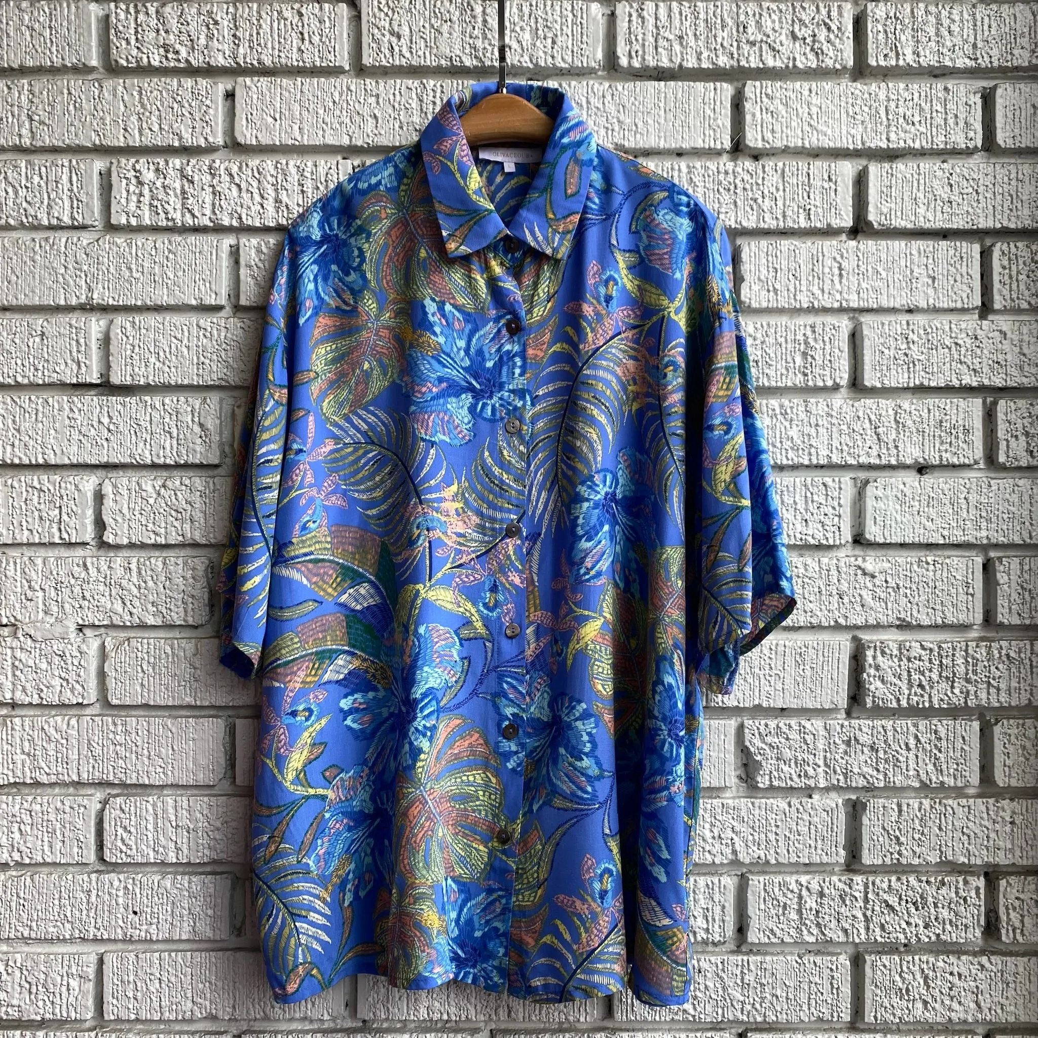 Lightweight Material Beach Wear MORENA Print Shirt