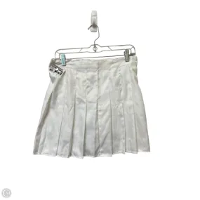 Fresh Aesthetic Draped Design Skort By Cmf In White, Size: M