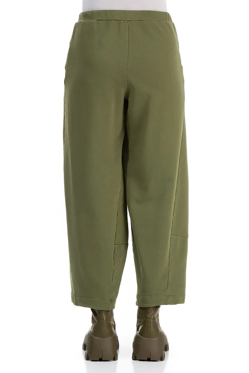 Loose Olive Cotton Trousers Cold Weather Gear