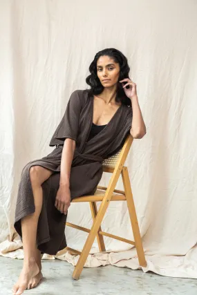 Aspyn Organic Cotton Robe in Cacao Sophisticated Vibe Comfy Style