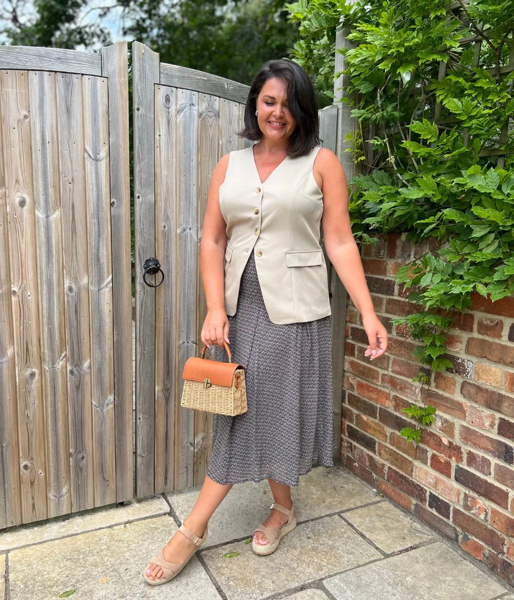 Group Mood Neutral Longline Waistcoat