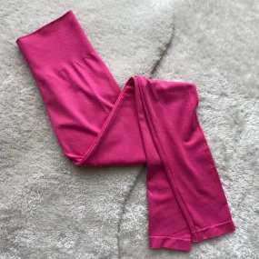 Sporty Stretch Wear Unisex Style Body Shaping Bamboo High Waisted Ribbed Leggings