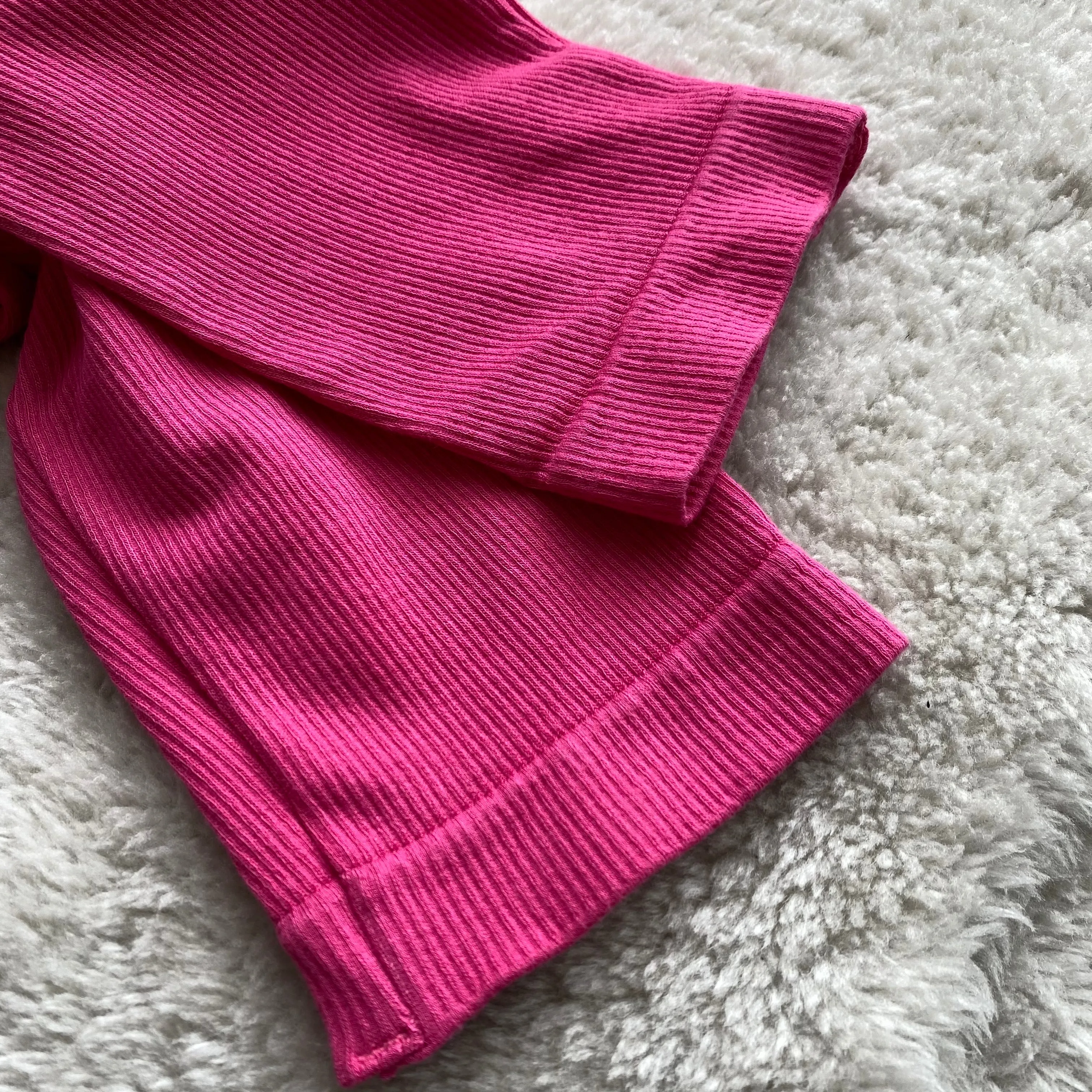 Tall Fit Airport Travel Bamboo High Waisted Ribbed Leggings