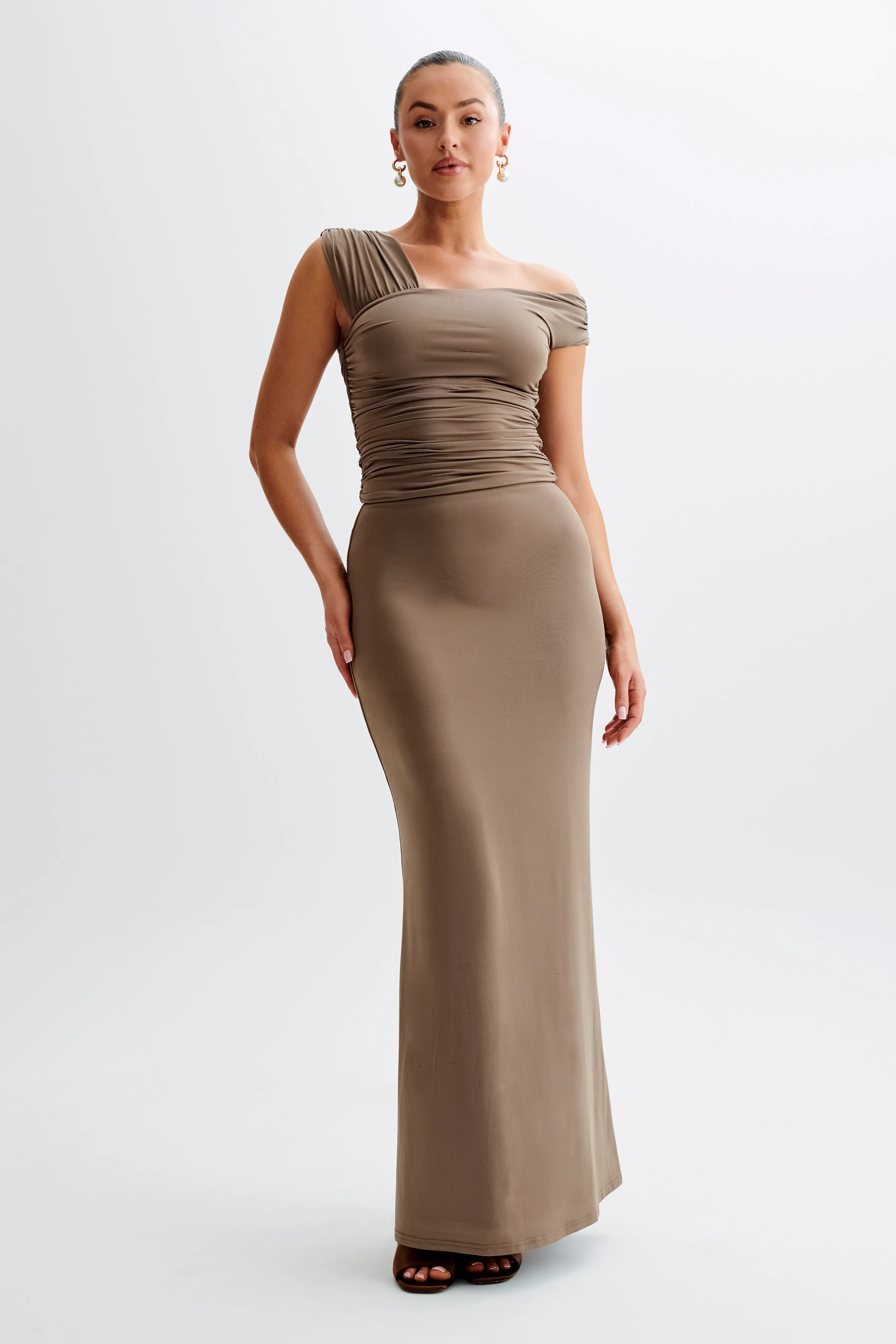 BondedShoulder Nicki Cut Out Sleeveless Top - Coco