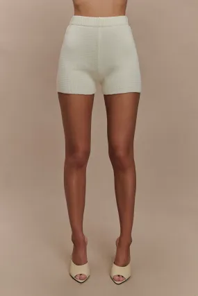 Noah Knit Shorts - Ivory Layer Ready Urban Flex