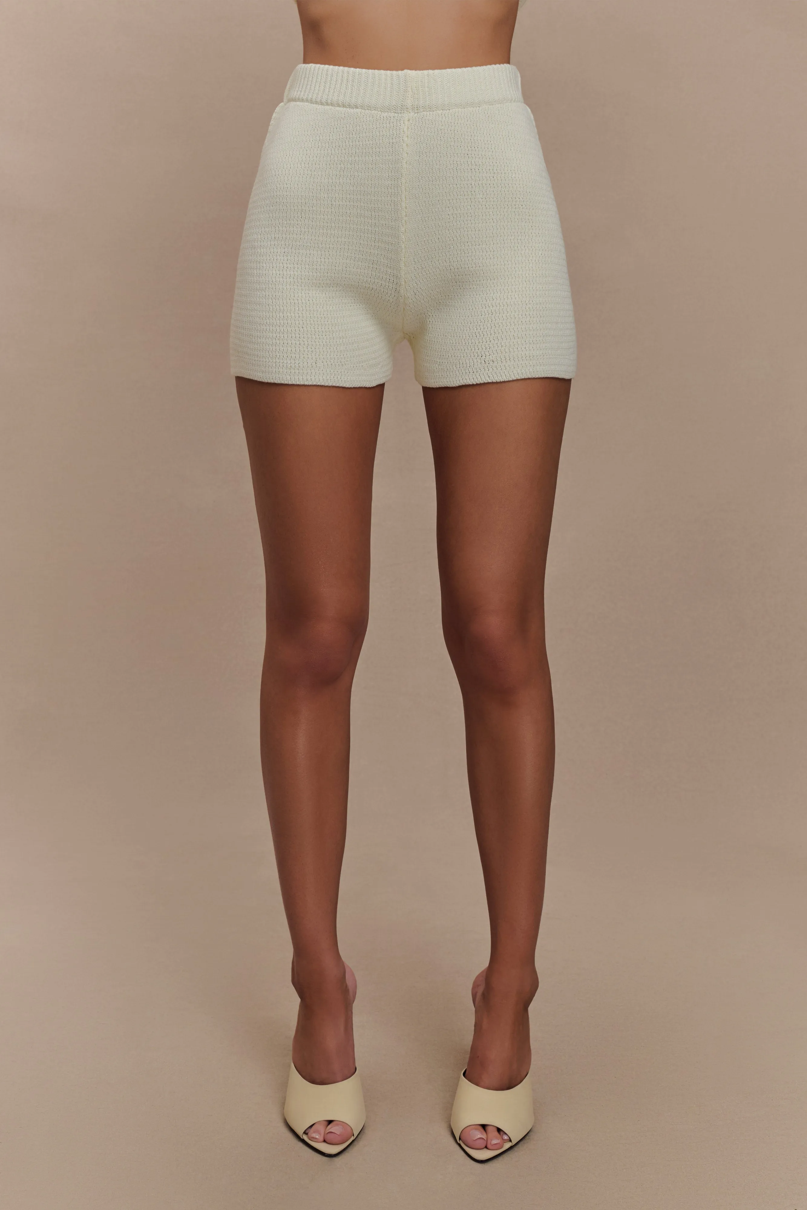 Noah Knit Shorts - Ivory Layer Ready Urban Flex
