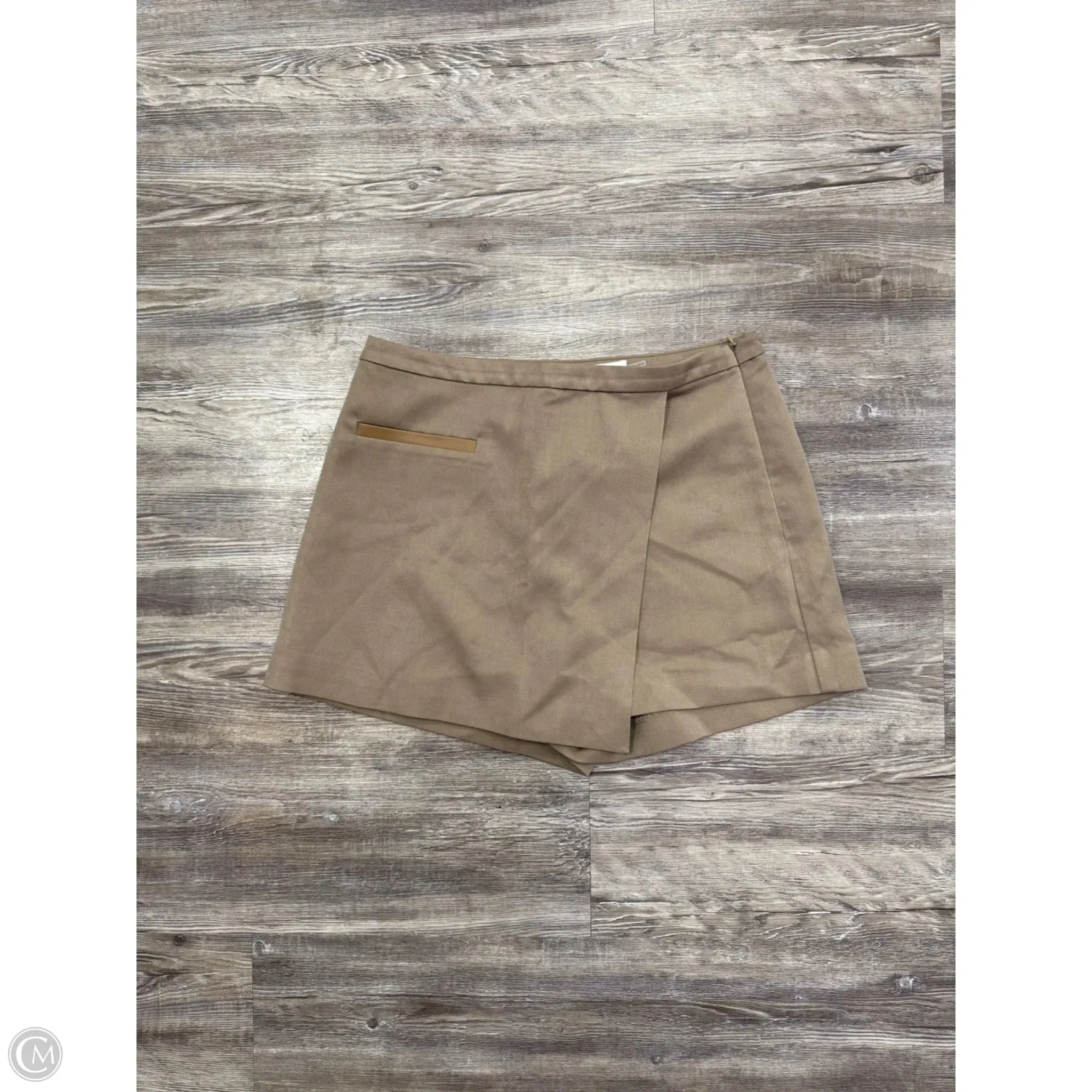Minimal Touch Skort By Grey Lab In Brown & Tan, Size: L