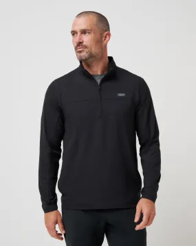 Wanderlust Quarter Zip Curved Hem Subtle Texture Weave