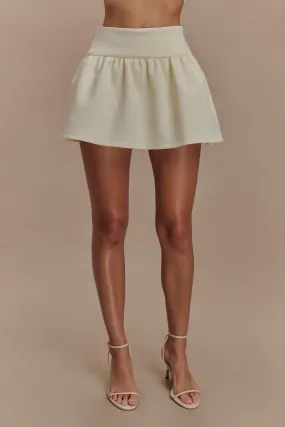 Anti Odor Technology Jennie Frill Mini Skort - Ivory