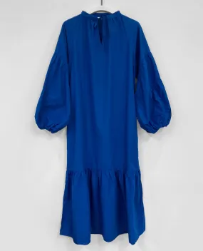 Odessa Organic Cotton Dress In Cobalt Lux Look BiasCutSilhouette