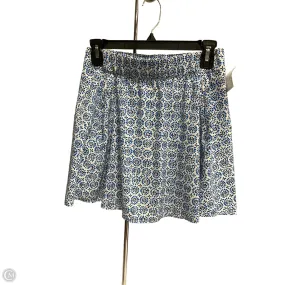Relaxed Feel Travel Friendly Skort By Talbots In Blue & White, Size: Xs