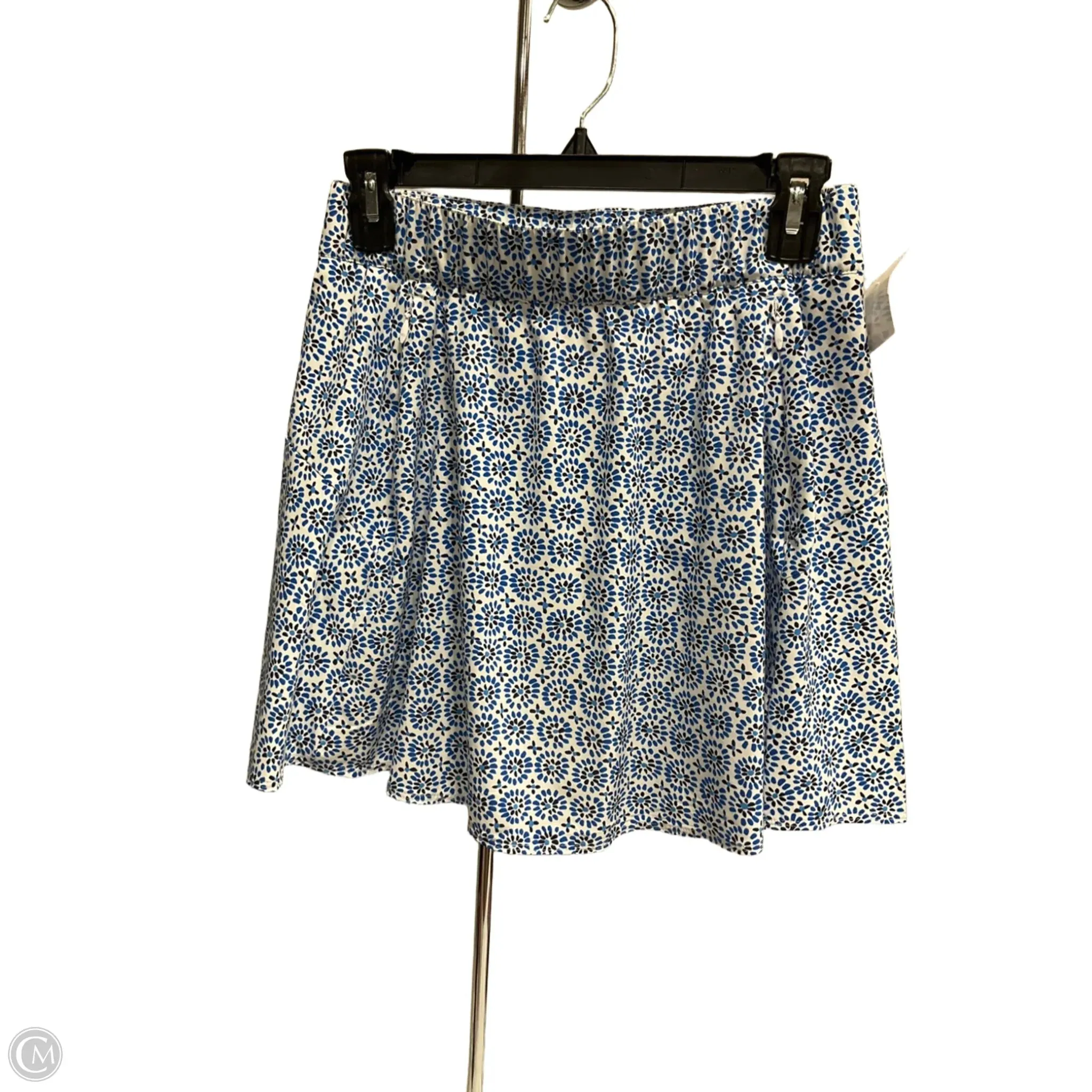 Relaxed Feel Travel Friendly Skort By Talbots In Blue & White, Size: Xs