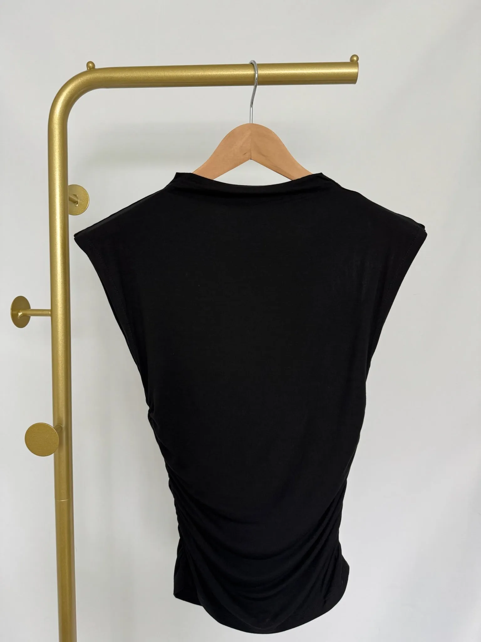Compression Fit Construction Elasticized Hem ON TASK Top