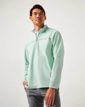 On The Map Quarter Zip Layered Hemline