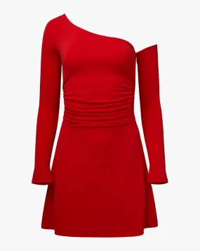 Noble Glow Simple yet chic gown One Shoulder Mini Dress