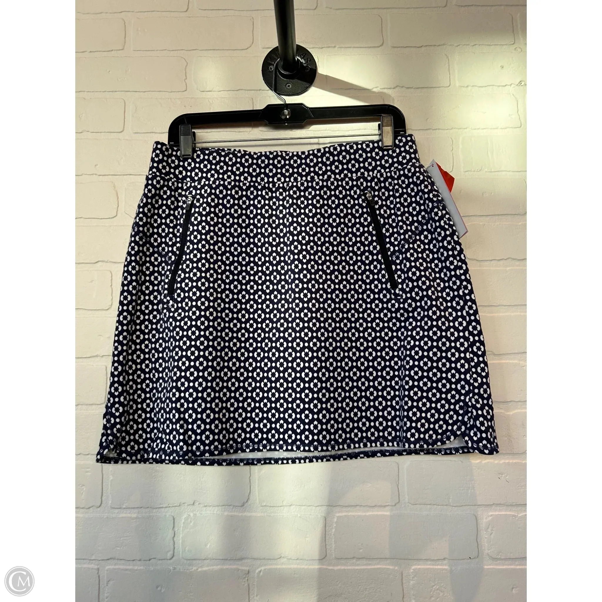 Skort By Talbots In Blue & White, Size: 10p Soft Touch Autumn Stroll