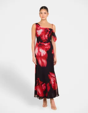 Oscar Cowl Neck Maxi Dress Chill Lines