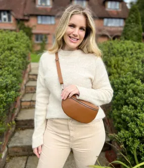 Cozy Wearable Ecru Alpaca Blend Crew Neck Jumper