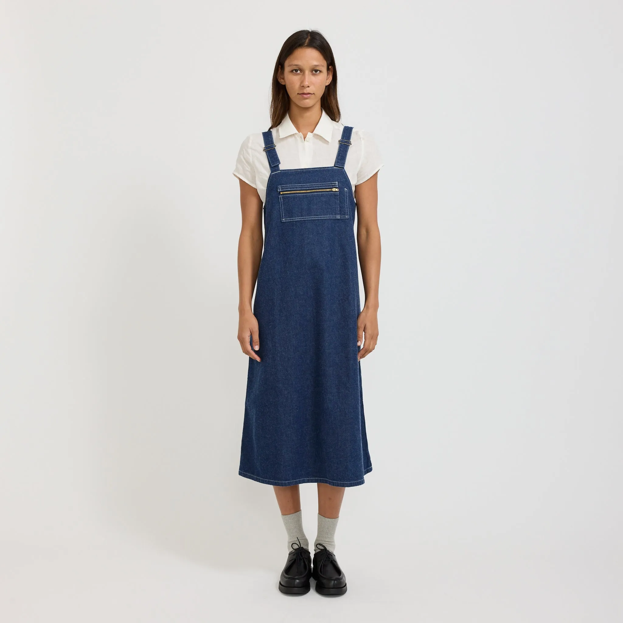Overall Skirt Indigo Cozy Energy
