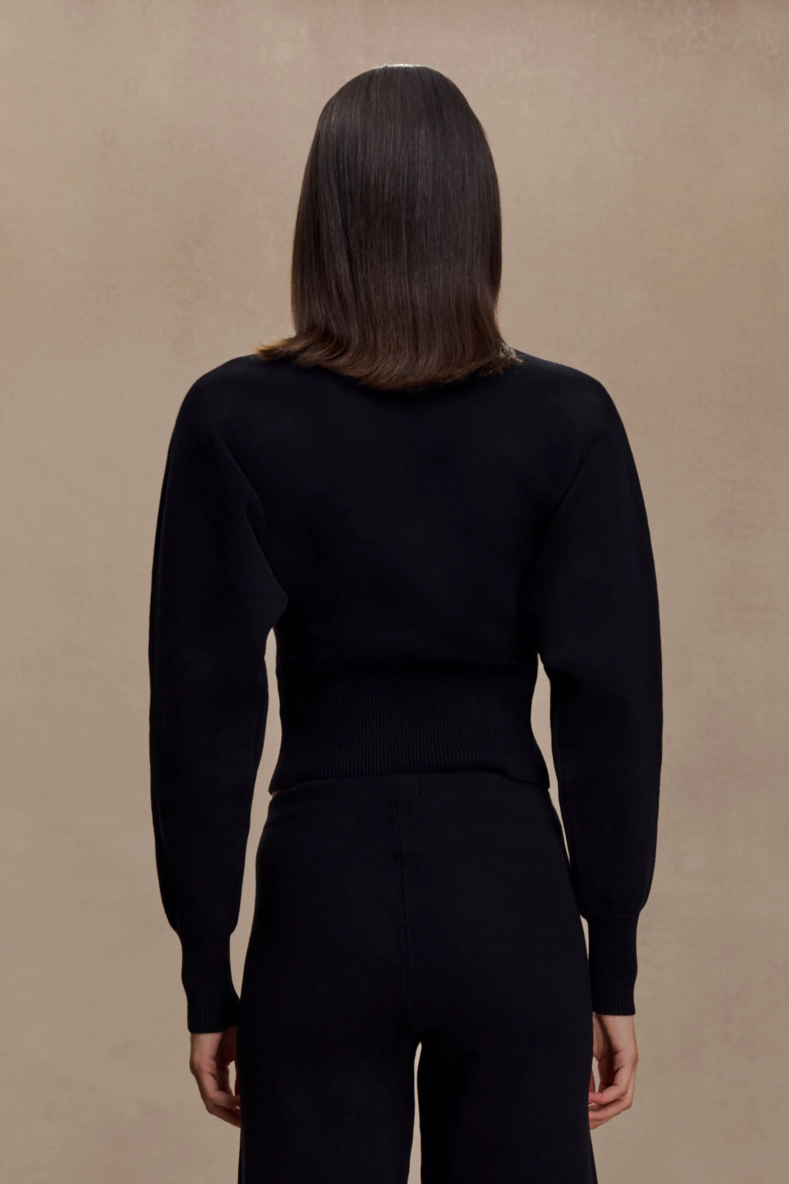 Slim Fit Styles Ciaralee Cinched Waist Jumper - Black