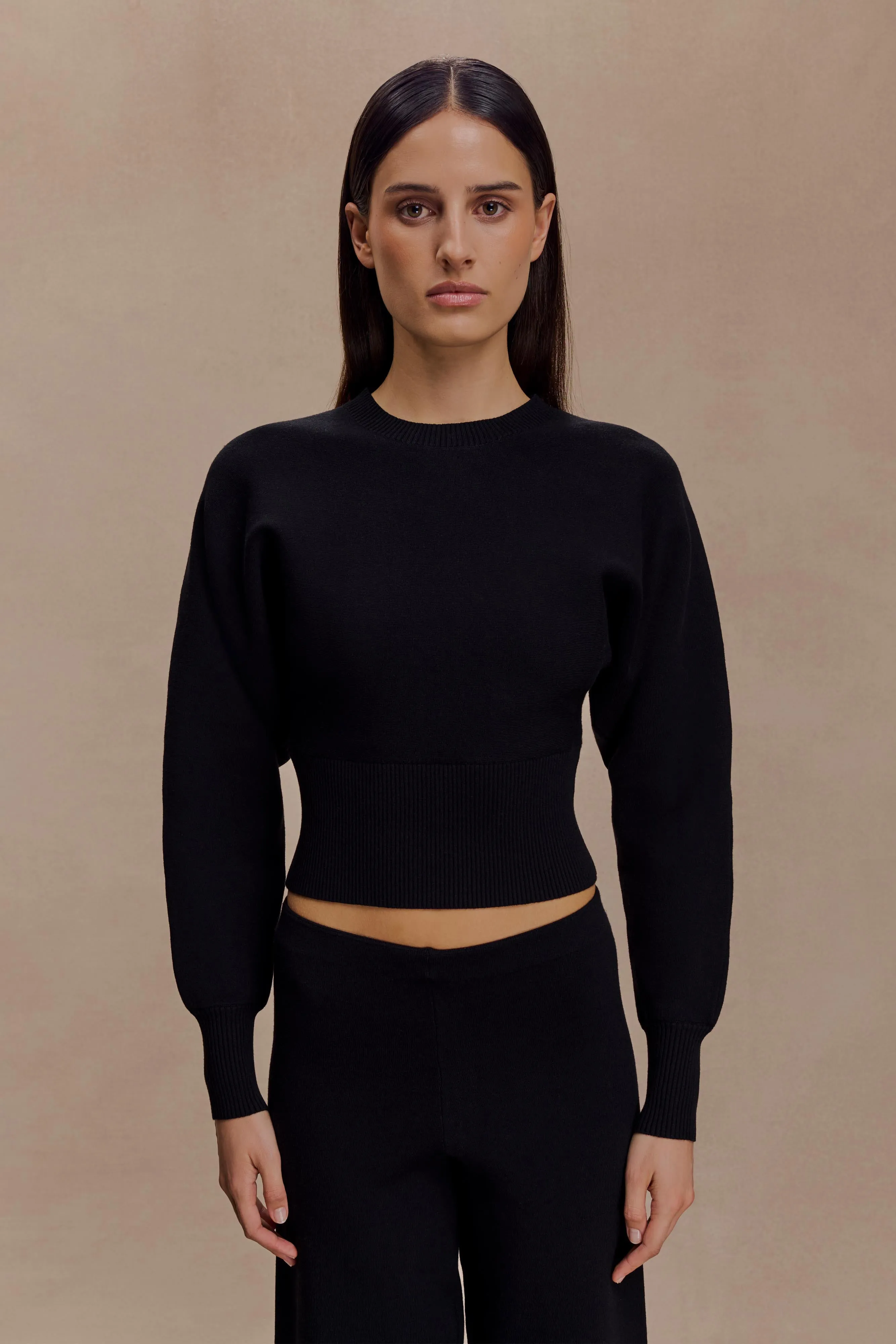 Ciaralee Cinched Waist Jumper - Black HighVisibility Trims