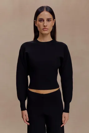 Ciaralee Cinched Waist Jumper - Black HighVisibility Trims
