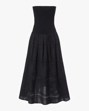 Ribbed Cotton Midi Dress Versatile Fit Lounge Base