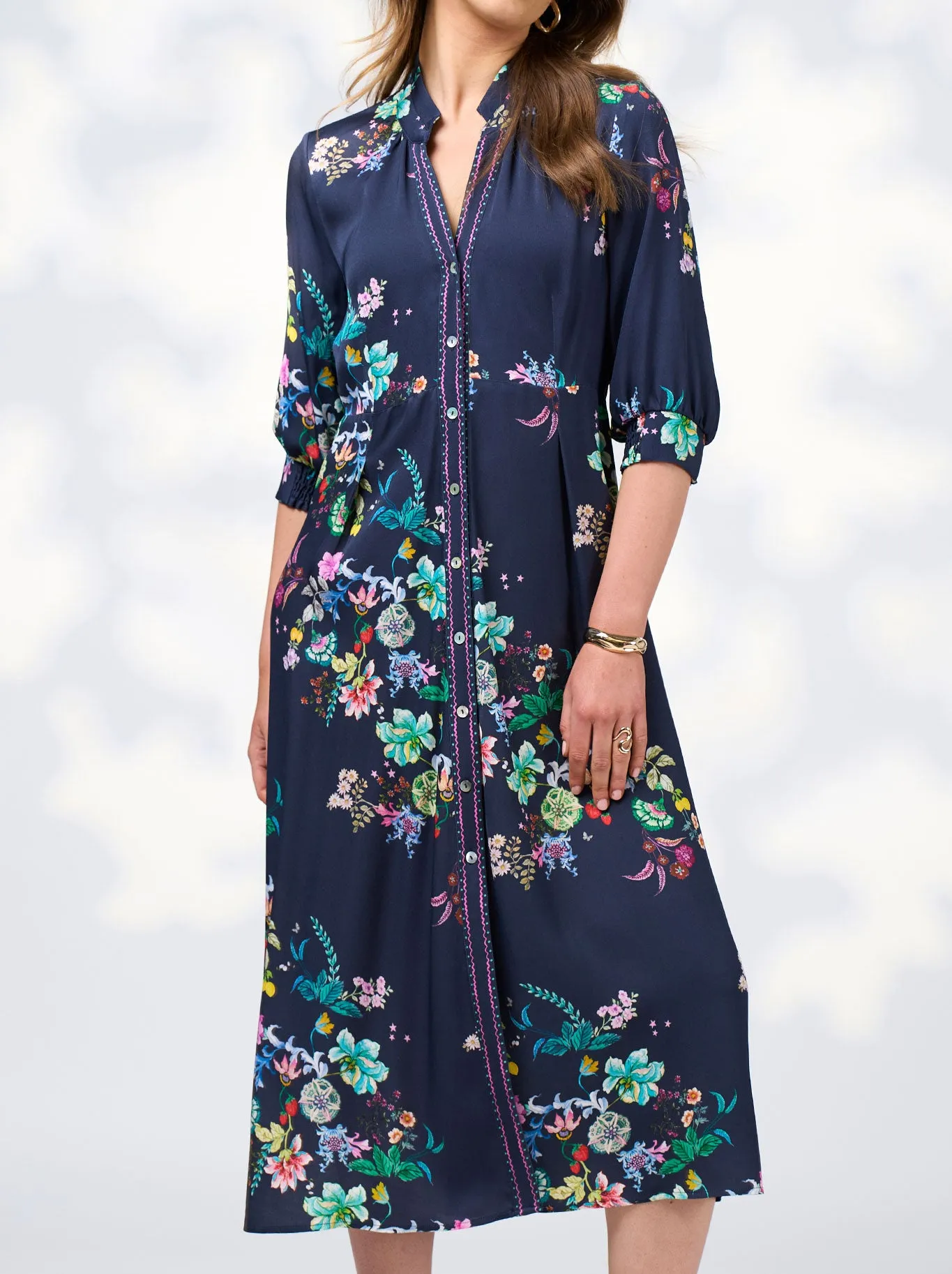Trendy Look Bright Mood LOOBIE'S STORY LA BOHEME SHIRT DRESS