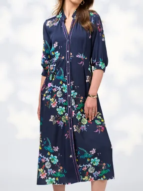 LOOBIE'S STORY LA BOHEME SHIRT DRESS Hip-Flattering