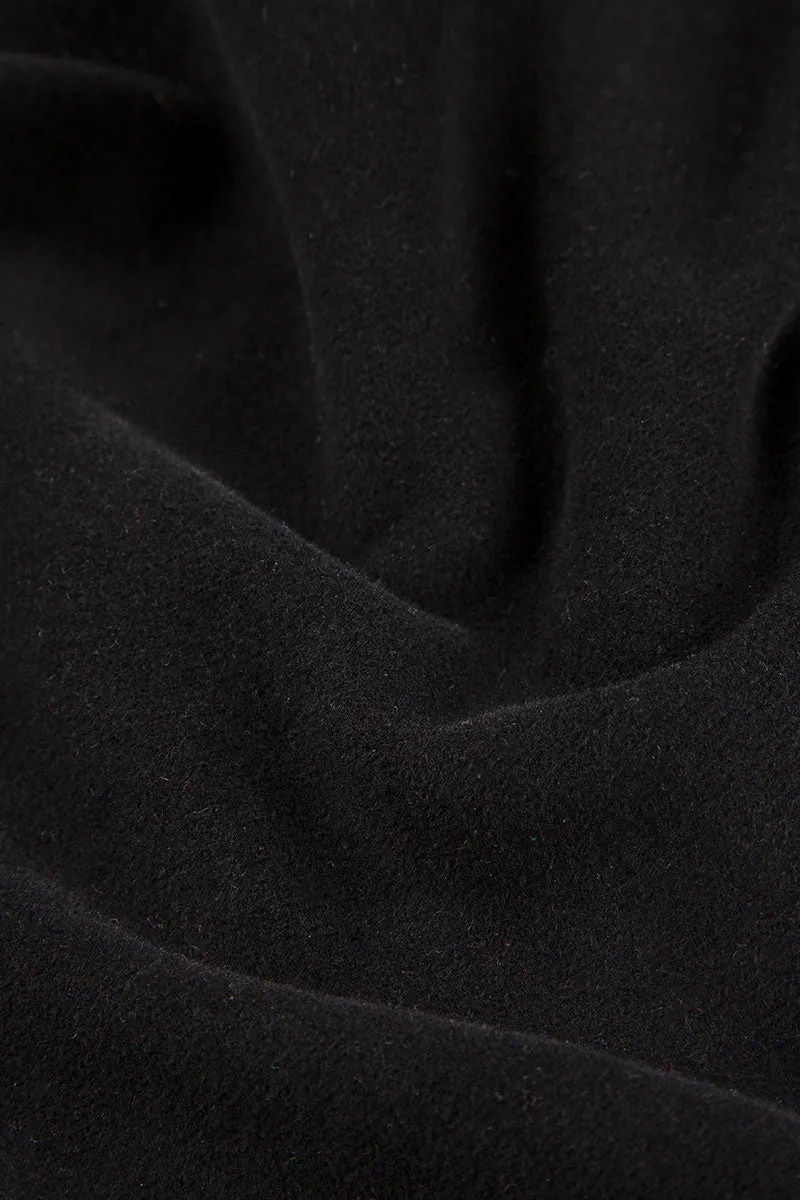 Loose Black Cotton Jersey Trousers Active Design