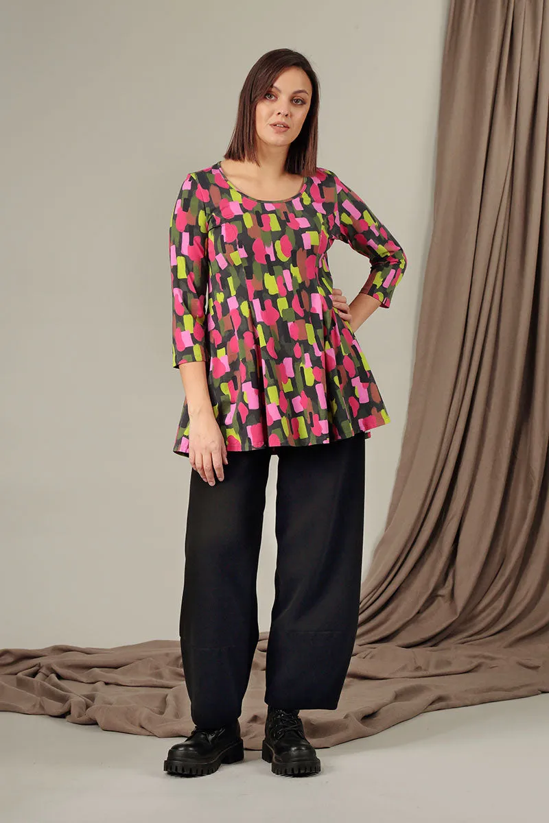 Luxe Look Go Anywhere Loose Black Cotton Jersey Trousers