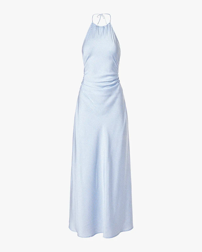 Halter Tie Neck Maxi Dress Autumn Look Smart and Sleek