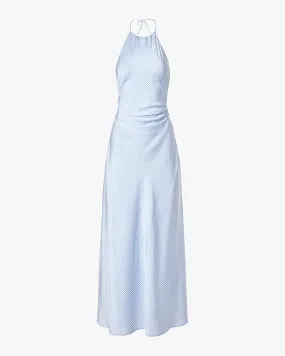 Halter Tie Neck Maxi Dress Body Flow