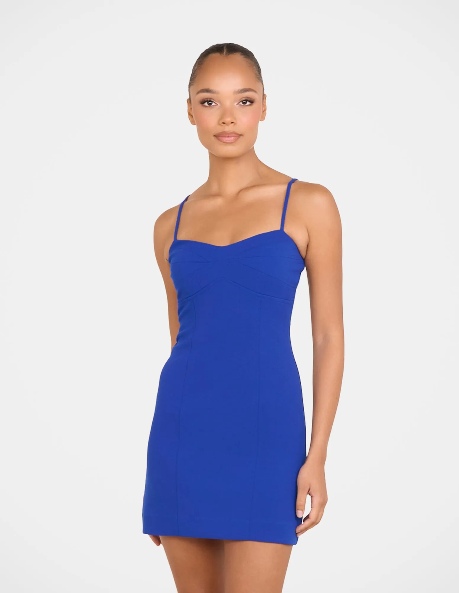 Semi Formal knee-length Simara Strappy Mini Dress