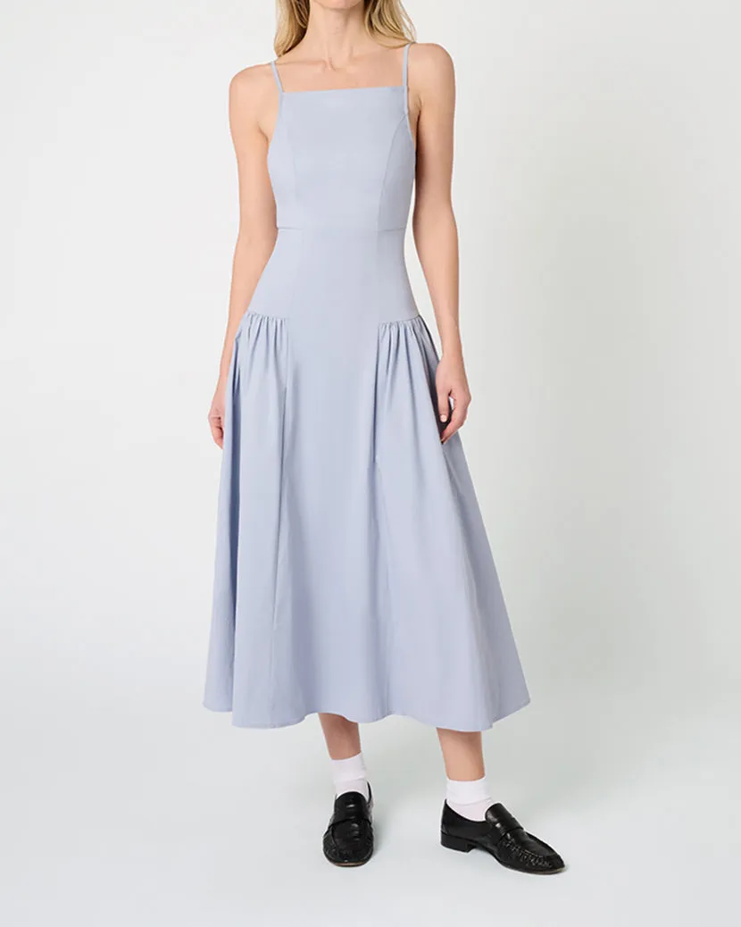 Flare Panel Midi Dress Nordic Calm Smile Glow