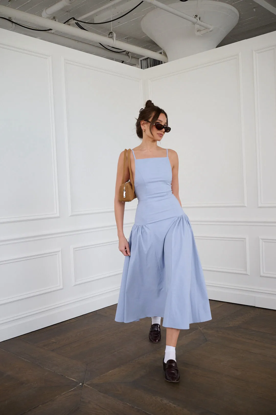 Flare Panel Midi Dress Perfect Comfort Wear Summer Fashion