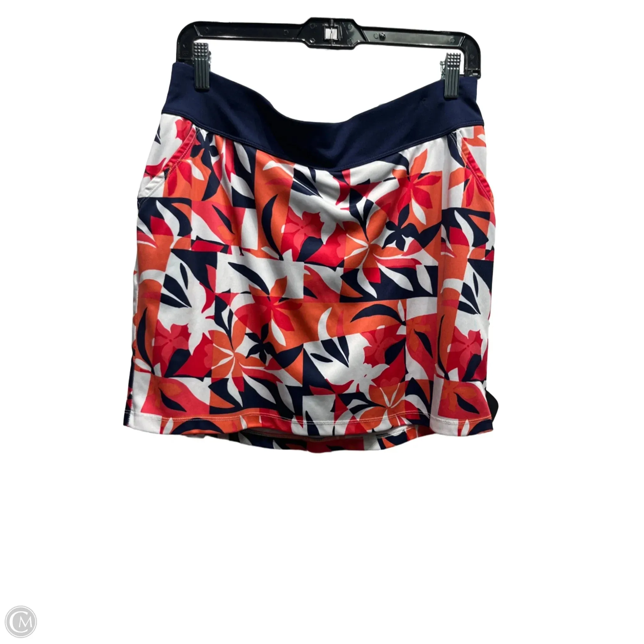 Skort By Callaway In Blue & Orange, Size: L Light Mood