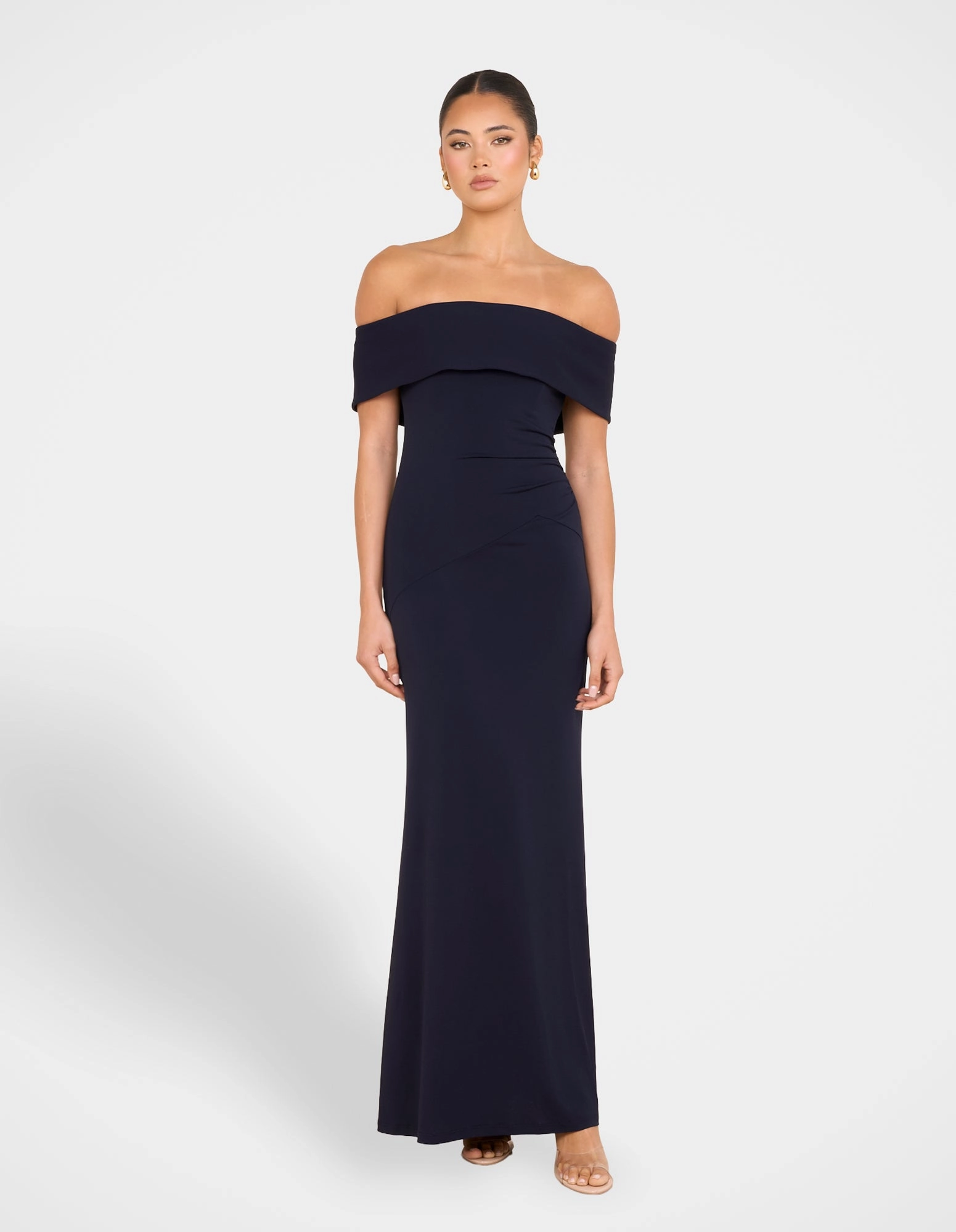 Casual Chic Sophisticated Touch Barb Off Shoulder Gown