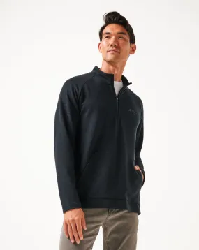 GarmentWashed Softness Breathable Linen Blend Performance Waffle Quarter Zip