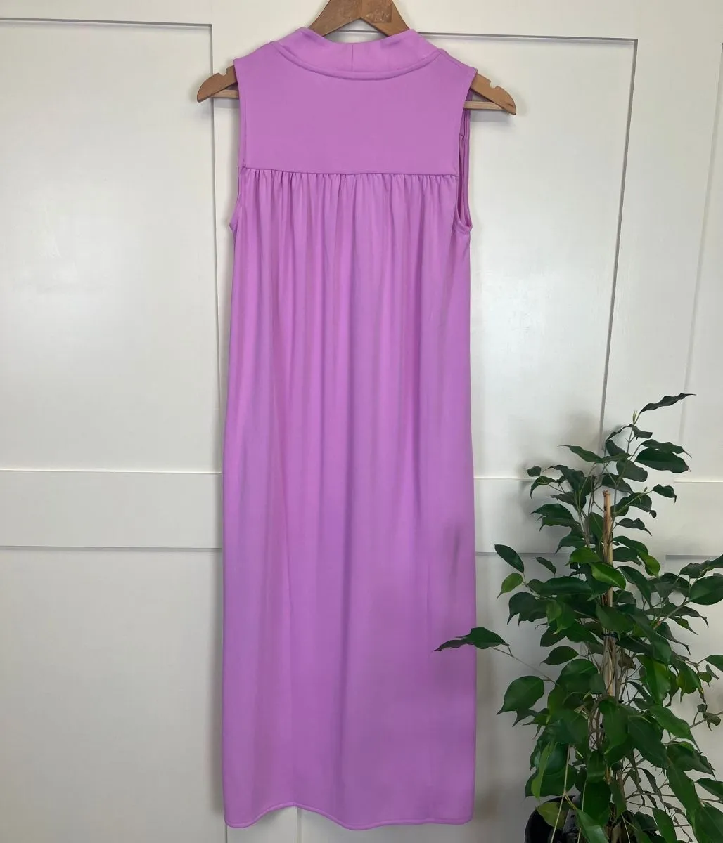Dreamy Simplicity Summer Outfit Pink Sleeveless Shift Dress