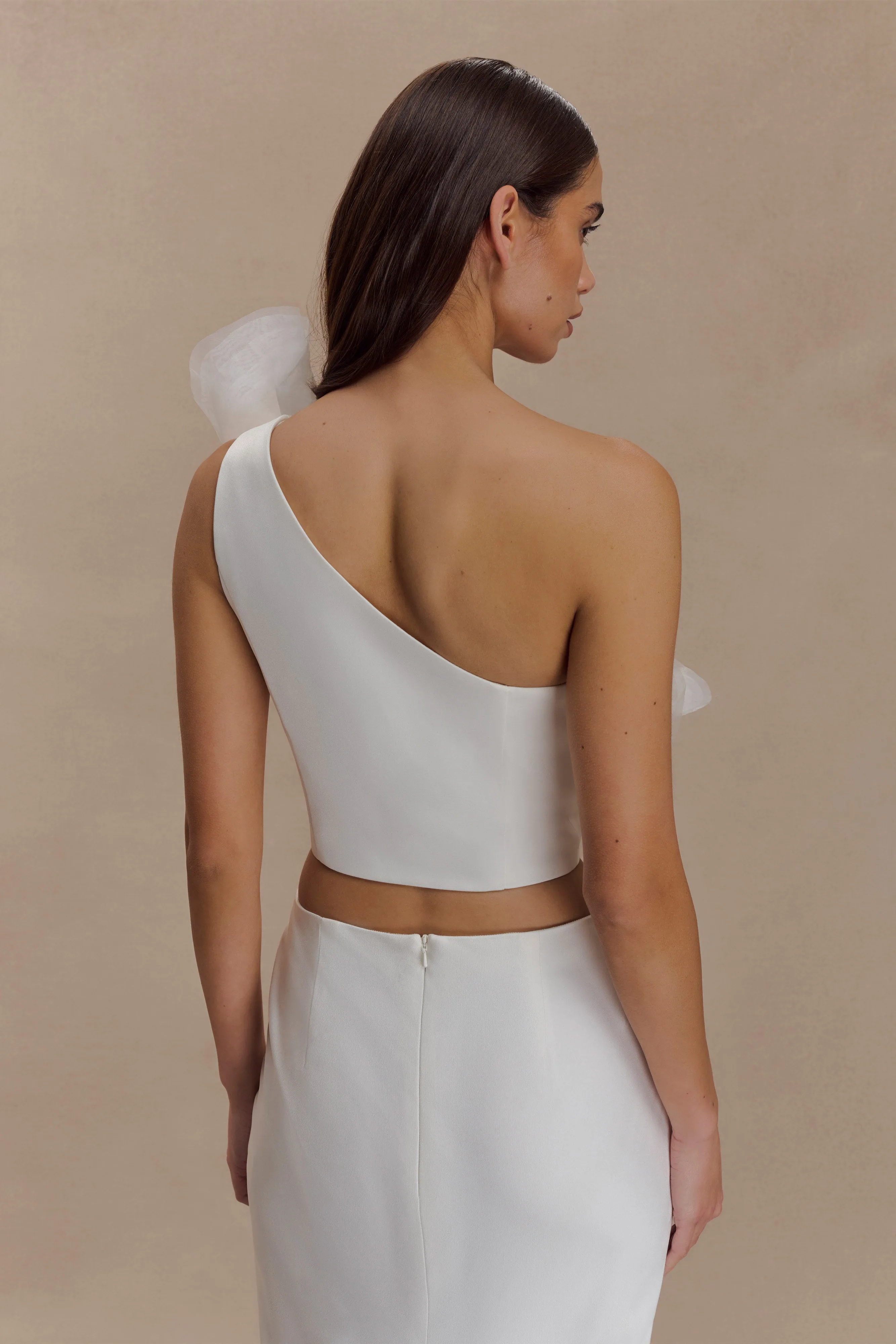 Sporty Tee Sena Bridal Top - White