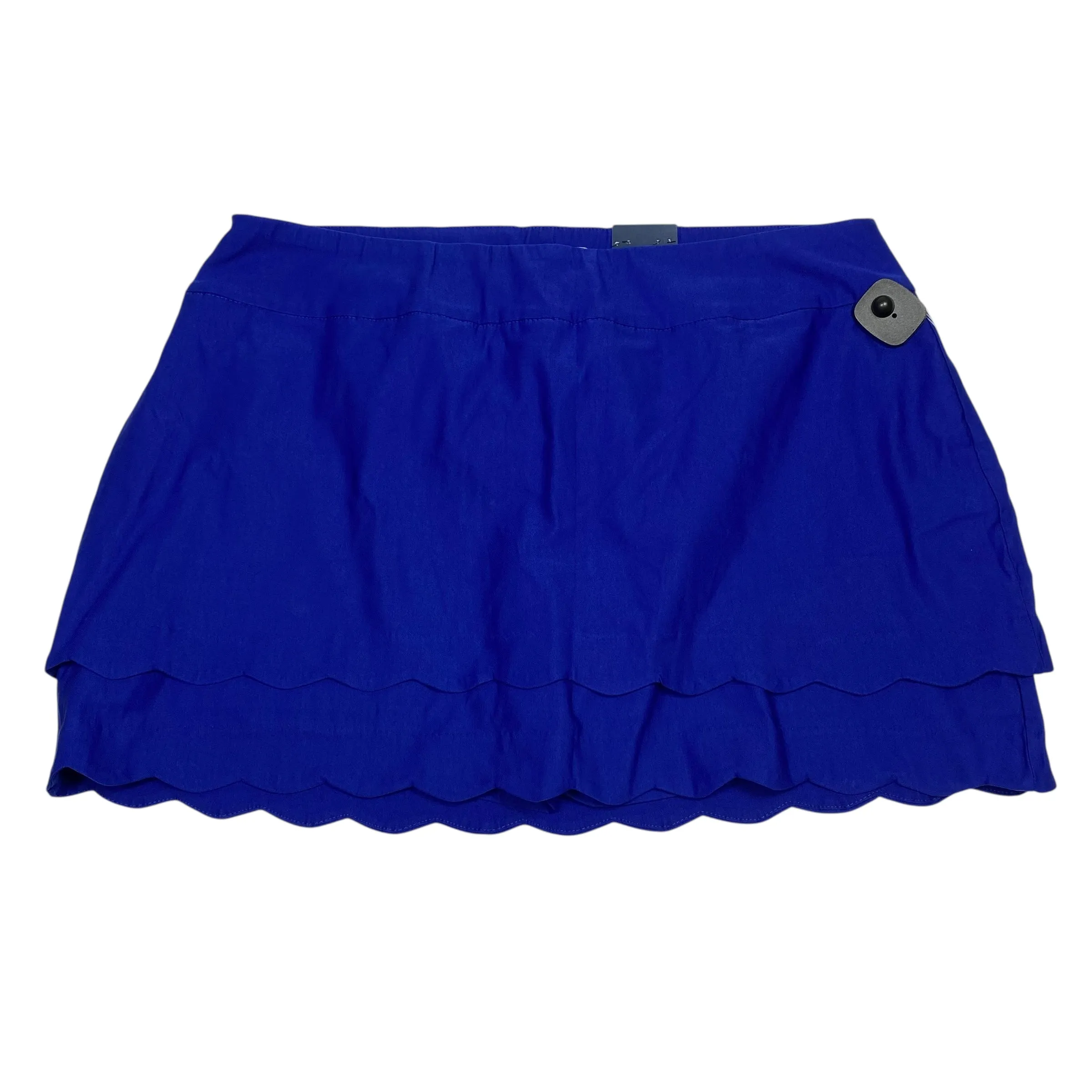 Skort By Crown And Ivy In Blue, Size:1X Fit Choice