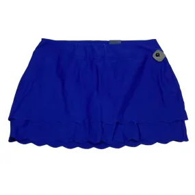 Skort By Crown And Ivy In Blue, Size:1X Fit Choice