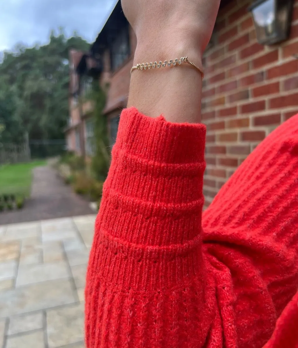Coral Crew Neck Classic Jumper Stretch Fit